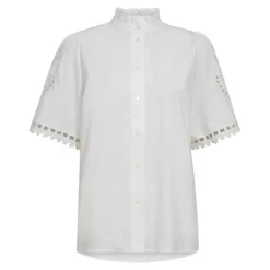 Co Couture KelliseCC Embroidery SS Shirt White
