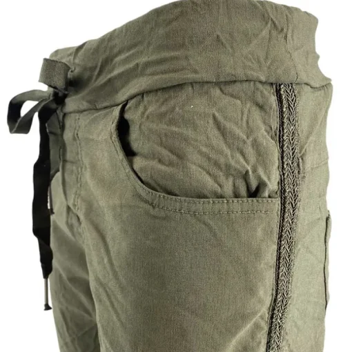 J By J 600083 Stretch Pants Army