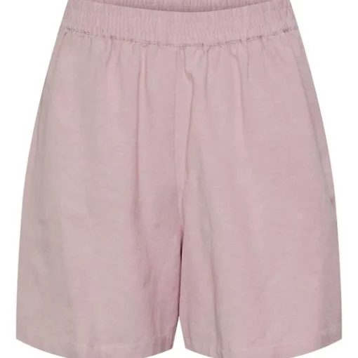 Pieces PCMilano HW Shorts Lyserød
