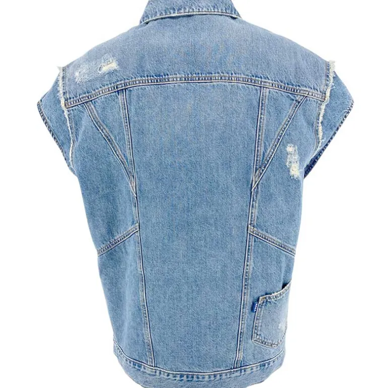 Ball BASerafina Denim Waistcoat Vintage Medium Blue