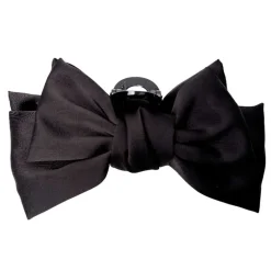 Black Colour BCAnnica Big Bow Hair Claw Sort