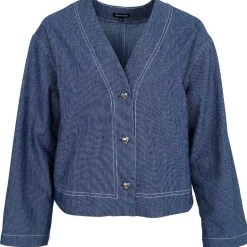 Black Colour BCAstrid Short Jacket Dark Blue