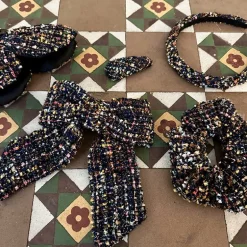 Black Colour BCBliss Hair Clip Navy Multi