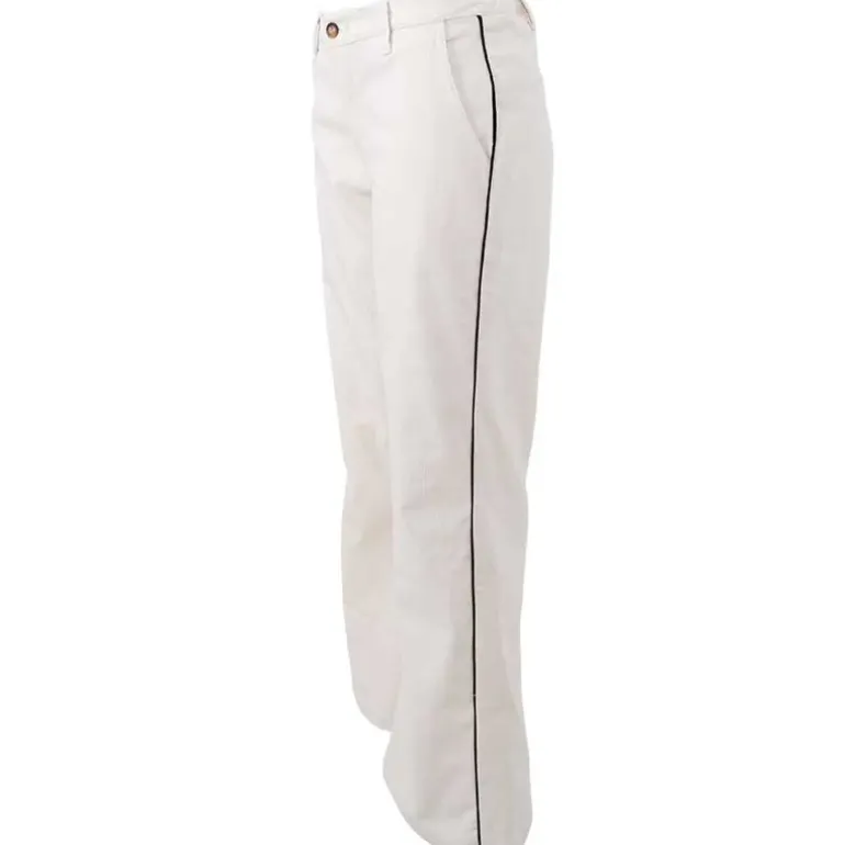Black Colour BCBox Line Pant Off White