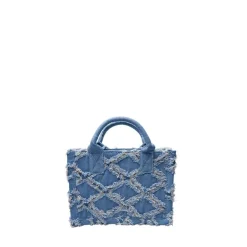 Black Colour BCCoco Denim Shopper Bag Denim Blue