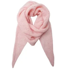 Black Colour BCDell Knitted Mini Scarf Rose