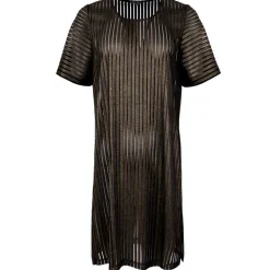 BLACK COLOUR BCDIDI PINSTRIPE DRESS GULD