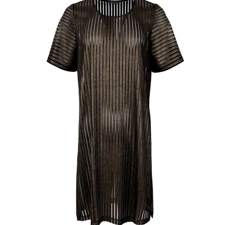 BLACK COLOUR BCDIDI PINSTRIPE DRESS GULD