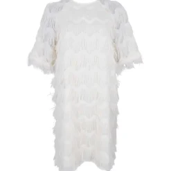 Black Colour BCGatsby Dress Off White