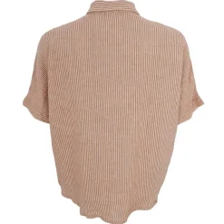 Black Colour BCMelina Linen Wing Shirt Sand