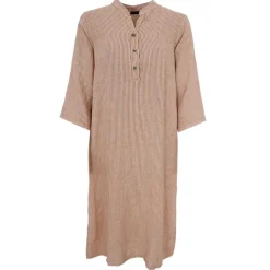 Black Colour BCMelina Linen Shirt Dress Sand