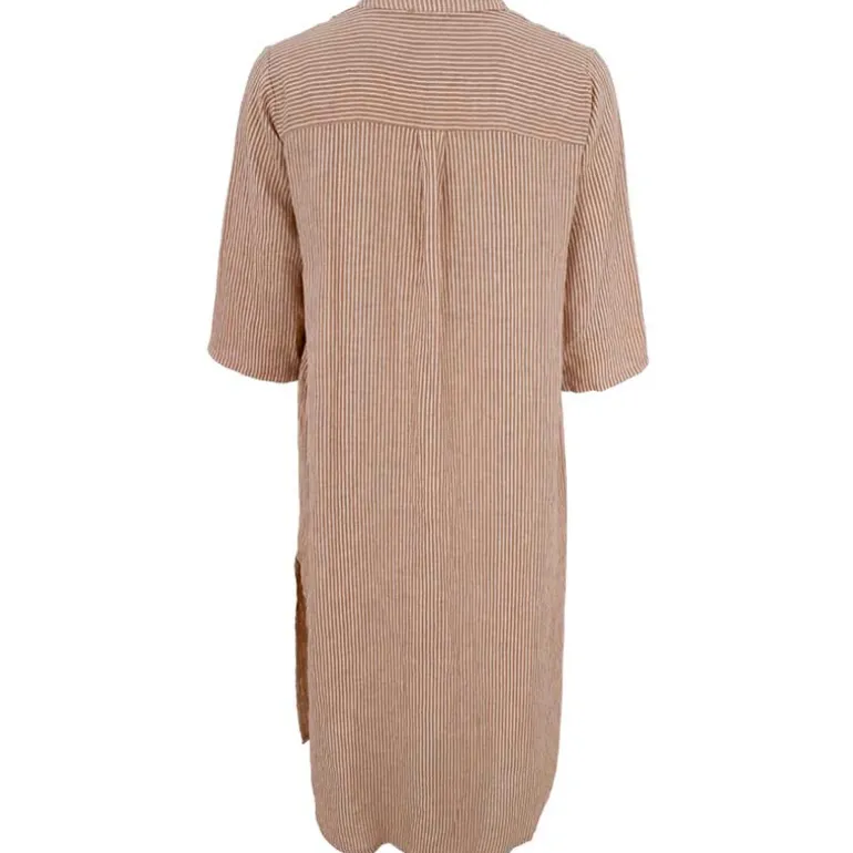 Black Colour BCMelina Linen Shirt Dress Sand