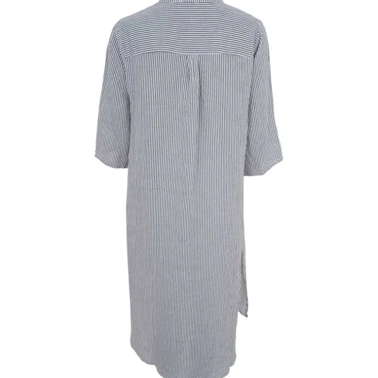 Black Colour BCMelina Linen Shirt Dress Grå