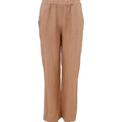 Black Colour BCMelina Wide Linen Pant Mørk Sand