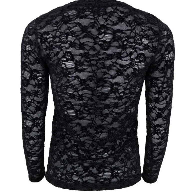 Black Colour BCSolene Lace Blouse Black