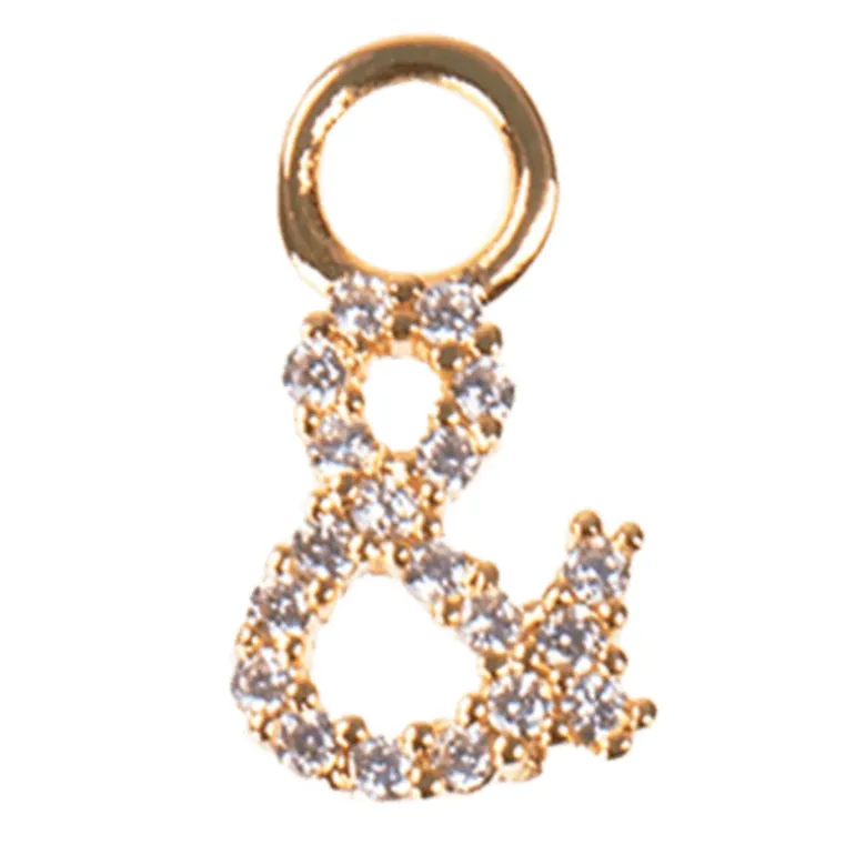 BON DEP EMILIA LETTER CHARM & GULD