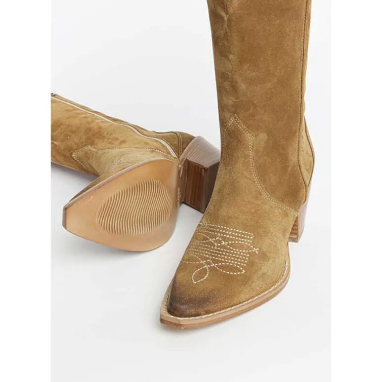 Bukela Siff Suede Long Boots Brun