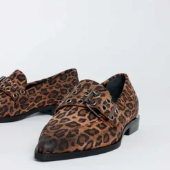Bukela Valerie Loafers Suede Leopard