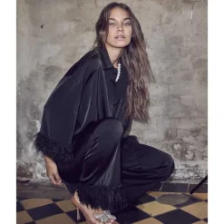 Co Couture AdnaCC Feather Pant Black