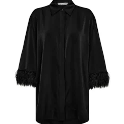 Co Couture AdnaCC Feather Shirt Black