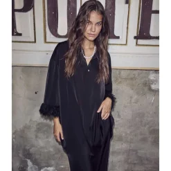 Co Couture AdnaCC Feather Shirt Black