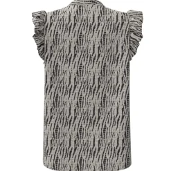 Co Couture CarolaCC Frill Top Off White