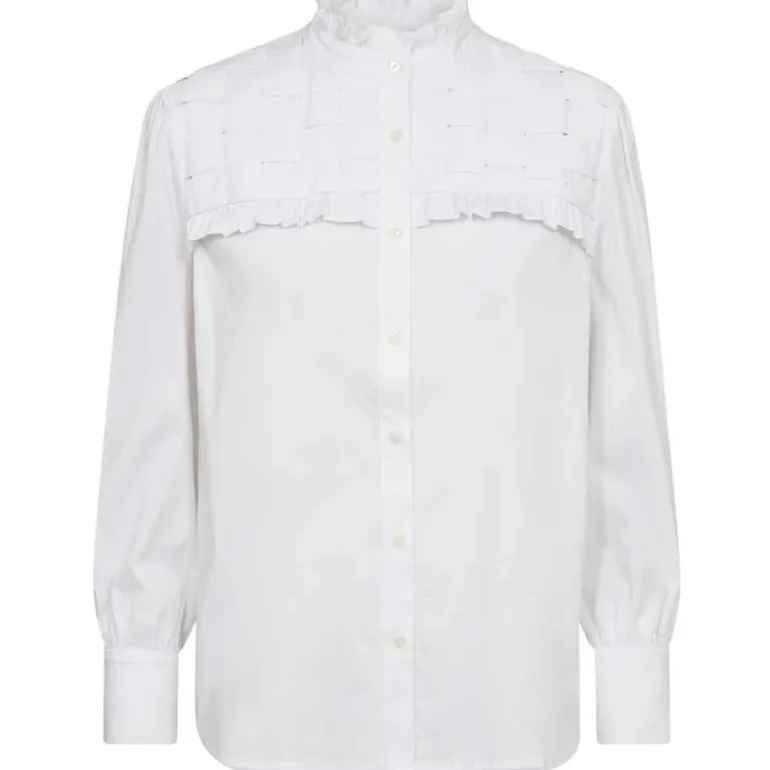 Co Couture CoCC Crisp Braid Shirt White