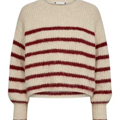 Co Couture CoralieCC Crop Stripe O-Knit BoneHeart