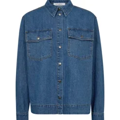 Co Couture DelinaCC Denim Shirt Dark Denim