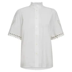 Co Couture KelliseCC Embroidery SS Shirt White