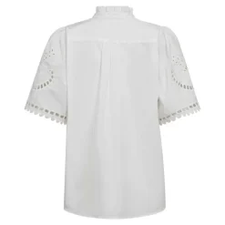 Co Couture KelliseCC Embroidery SS Shirt White