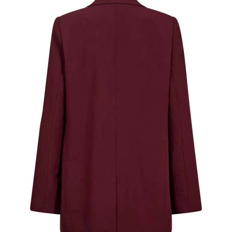 Co Couture KyleCC Single Oversize Blazer Burgundy