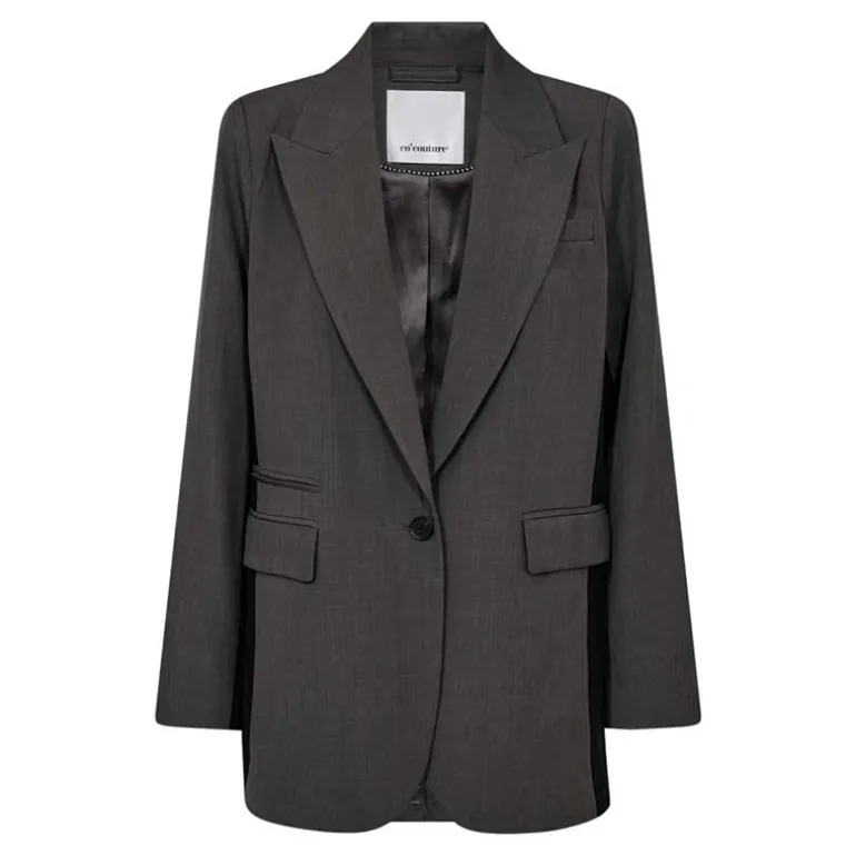 Co Couture LianeCC Panel Oversize Blazer Dark Grey