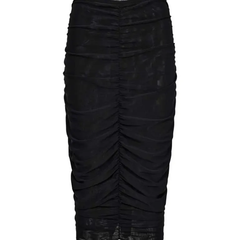 Co Couture ReaganCC Ruched Skirt Black