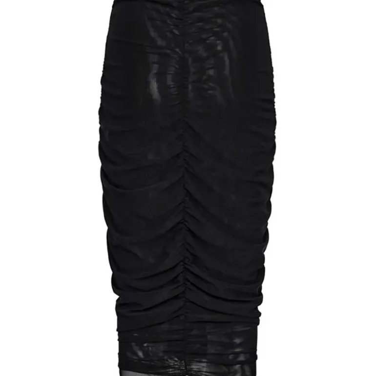 Co Couture ReaganCC Ruched Skirt Black