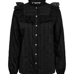 Co Couture TuneCC Frill Shirt Black