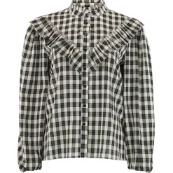 Continue Heidi Check Shirt Black