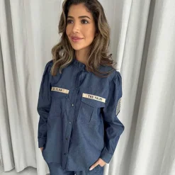 Continue Mili Patch Chambre Denim Blue