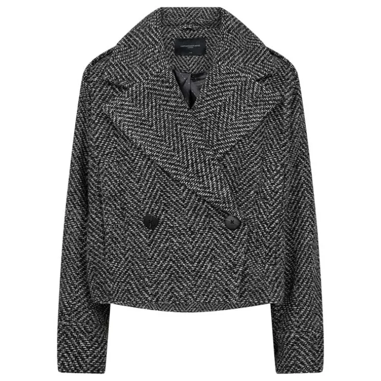 Copenhagen Muse CMElizzabeth Coat Black W. Off White