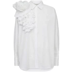 Copenhagen Muse CMPleat Frill Shirt Bright White