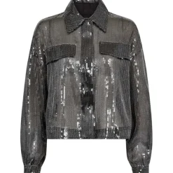 Copenhagen Muse CMTrucker Jacket Sequince Jacket Silver