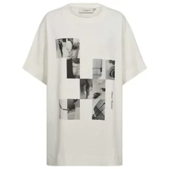 Copenhagen Muse Oversize T-shirt W Front Print Jet Stream