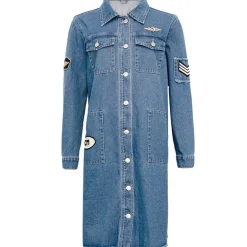 Costamani Foxy Long Jacket Denim Blue