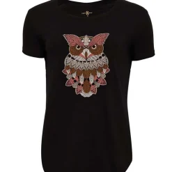 Costamani Owl Tee Black W/Army Mix