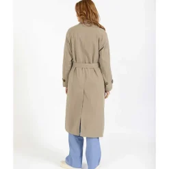 Coster Copenhagen Alicia Long Trenchcoat Sand Olive