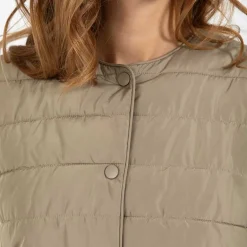 Coster Copenhagen Asta Quilted Vest Sand Olive