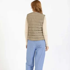 Coster Copenhagen Asta Quilted Vest Sand Olive