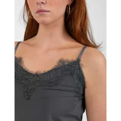 Coster Copenhagen CCH1004 Lace Top 149 Dark Stone Grey