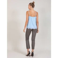 Coster Copenhagen CCH1004 Lace Top 574 Lyseblå