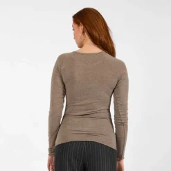 Coster Copenhagen CCH2202 Lana Wool Long Sleeve Hazel Melange
